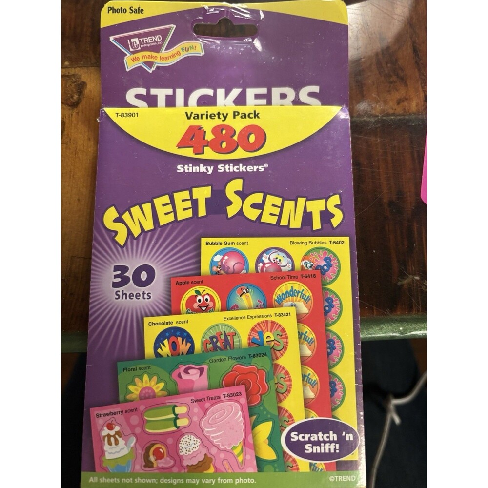 Vintage Trend Sweet Scents Scratch N Sniff Stickers 480 Stickers
